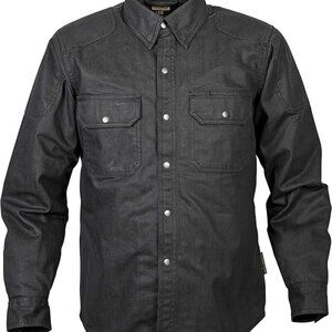 Scorpion EXO Covert Men's Wax Long Sleeve Motorcycle Denim Riding Shirt SIZE 4XL